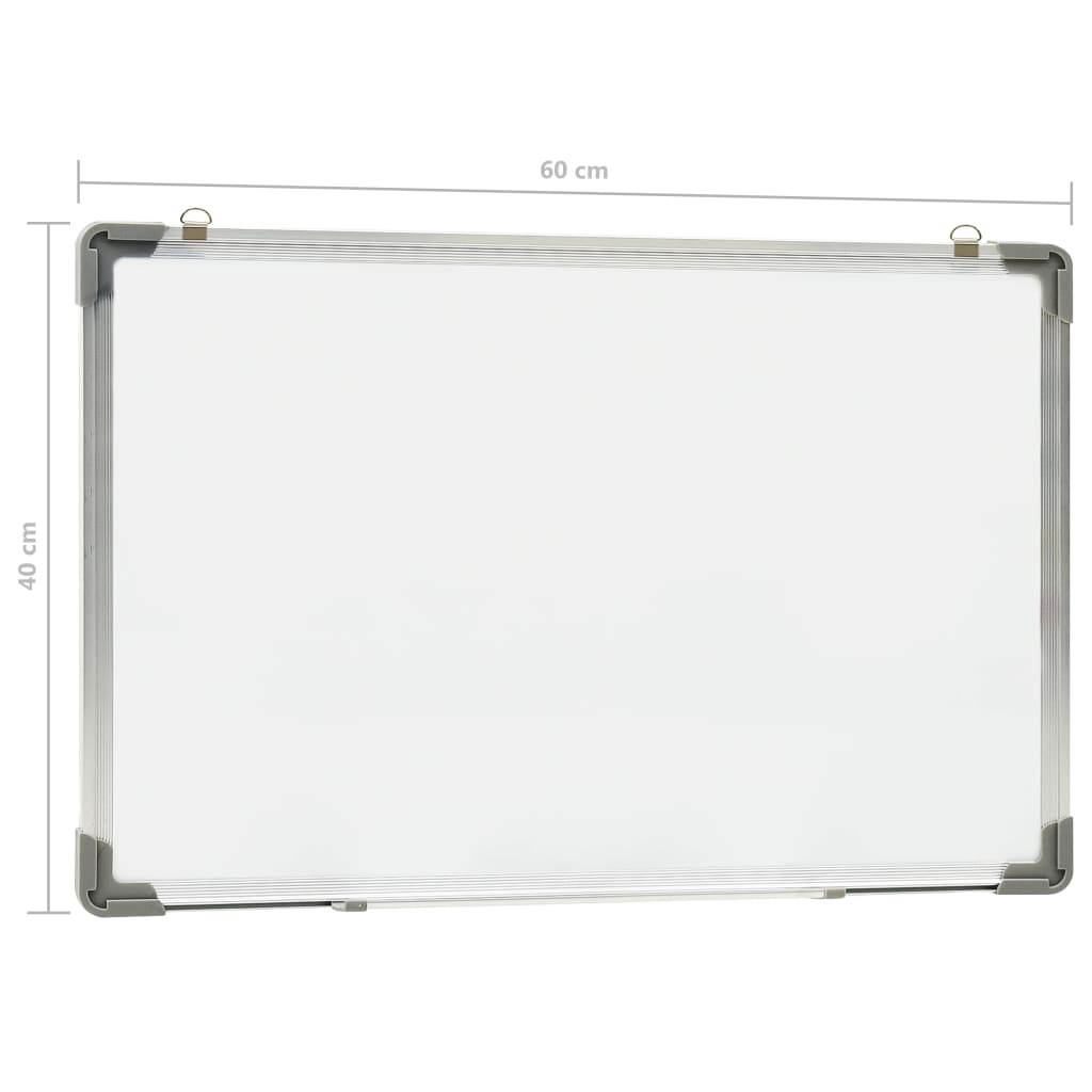 Magnetisk tørr-viskbar tavle hvit 60x40 cm stål