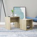 Salongbordsett sonoma eik 48x30x45 cm konstruert tre