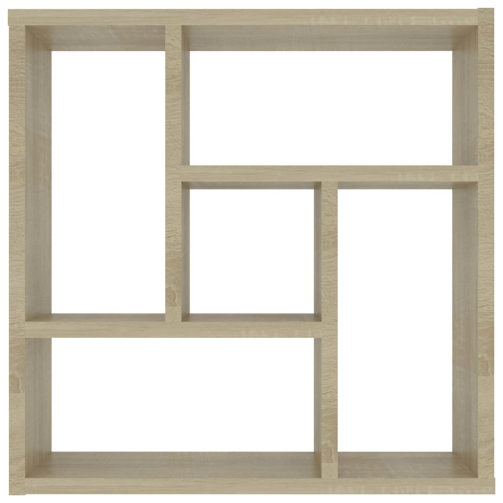 Vegghylle sonoma eik 45,1x16x45,1 cm konstruert tre