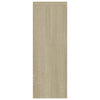 Vegghylle sonoma eik 45,1x16x45,1 cm konstruert tre