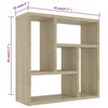 Vegghylle sonoma eik 45,1x16x45,1 cm konstruert tre
