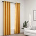 Lystette gardiner med maljer og lin-design 2 stk gul 140x225 cm