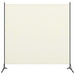 Romdeler hvit 175x180 cm stoff