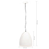 Industriell hengelampe 25 W hvit rund 42 cm E27