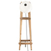 Gulvlampe hvit E27 heltre mango