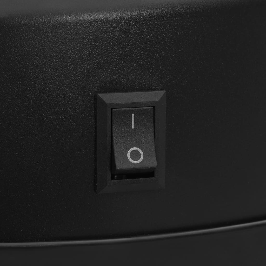 Automatisk søppelbøtte med sensor 30 L karbonstål svart