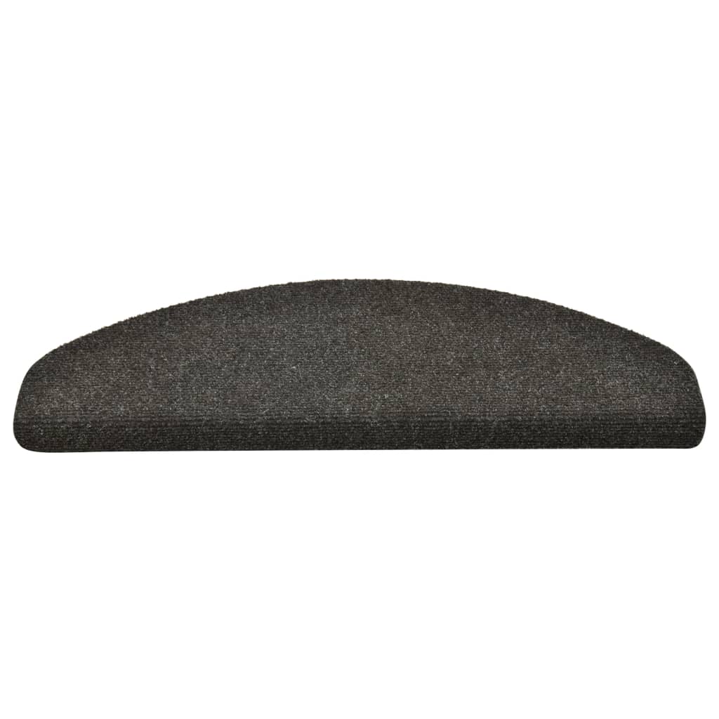 Trappematter selvklebende 15 stk 65x21x4 cm antrasitt halvrund store
