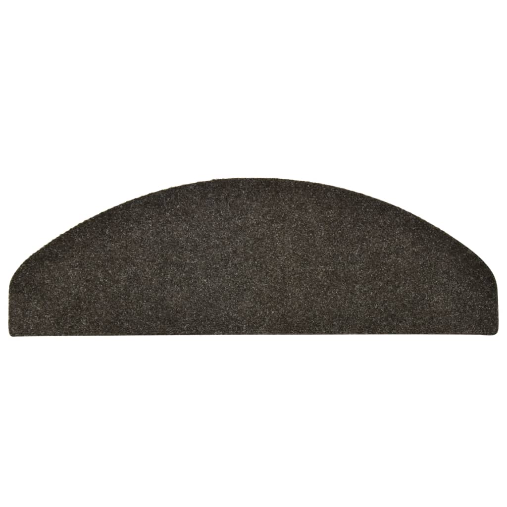 Trappematter selvklebende 15 stk 65x21x4 cm antrasitt halvrund store