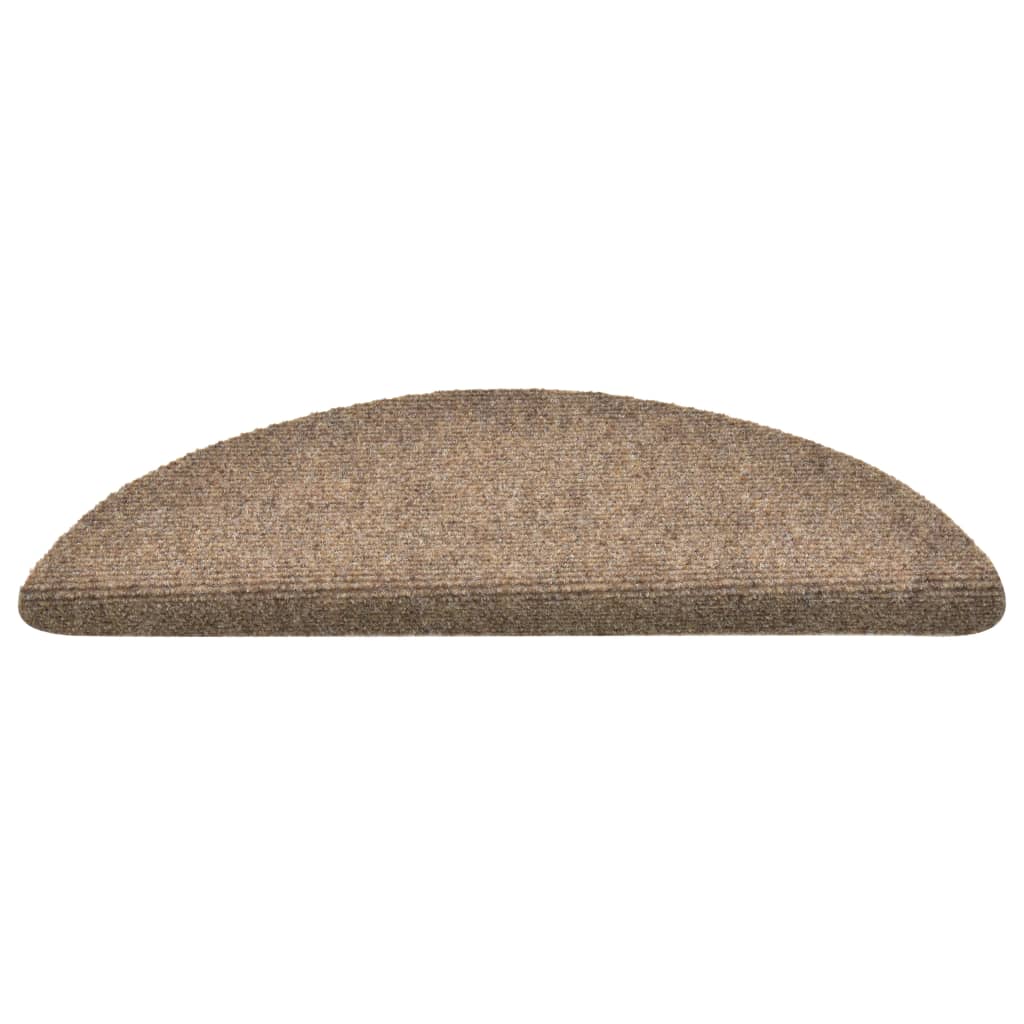 Trappematter selvklebende 15 stk 56x17x3 cm beige halvrund
