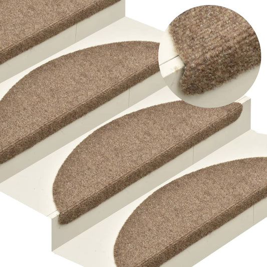 Trappematter selvklebende 15 stk 65x21x4 cm beige halvrund store