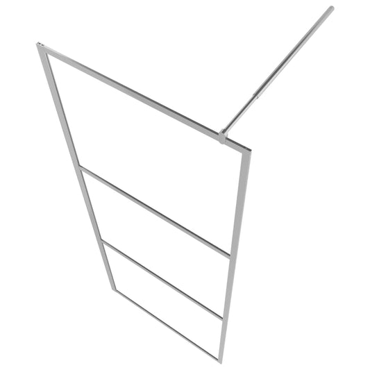 Dusjvegg med helt frostet ESG-glass 100x195 cm