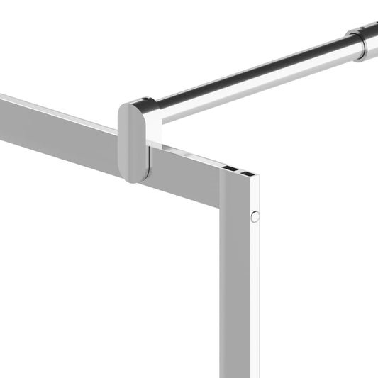 Dusjvegg med helt frostet ESG-glass 100x195 cm