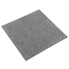 Teppefliser gulv 20 stk 5 m² 50x50 cm grå