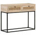 Konsollbord 100x35x76 cm heltre mango og naturlig stokk