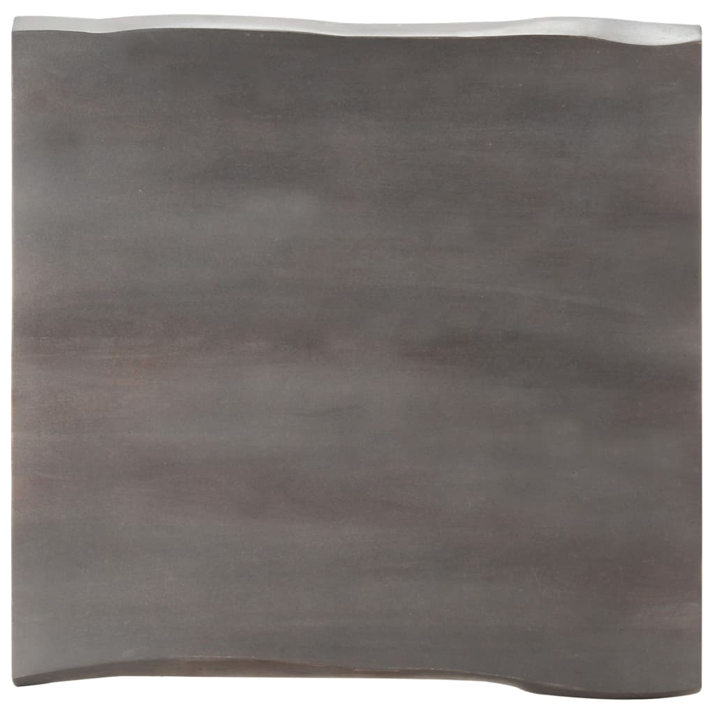 Salongbord med naturlige kanter 60x60x40 cm heltre akasie
