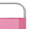 Sammenleggbare strandstoler 2 stk rosa stoff