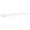 Flytende vegghyller 2 stk hvit 80x23,5x3,8 cm MDF