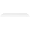 Flytende vegghyller 2 stk hvit 80x23,5x3,8 cm MDF