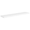 Flytende vegghyller 2 stk hvit 120x23,5x3,8 cm MDF
