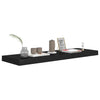 Flytende vegghylle svart 80x23,5x3,8 cm MDF