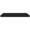Flytende vegghylle svart 80x23,5x3,8 cm MDF