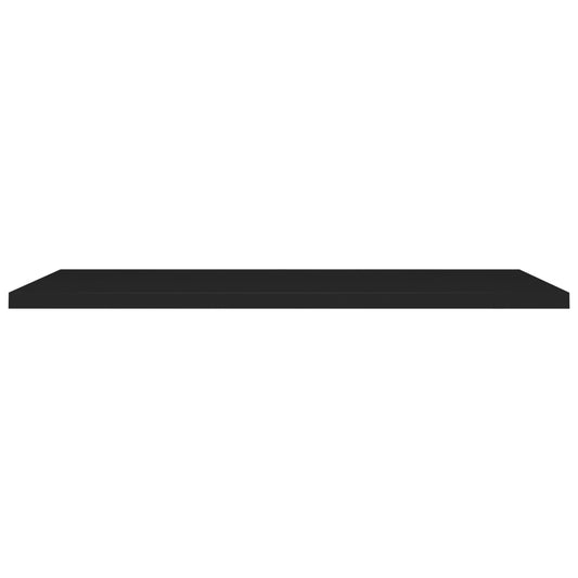 Flytende vegghyller 2 stk svart 120x23,5x3,8 cm MDF