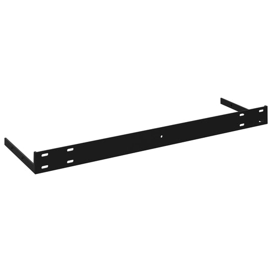 Flytende vegghyller 2 stk svart 120x23,5x3,8 cm MDF