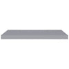 Flytende vegghyller 2 stk grå 80x23,5x3,8 cm MDF