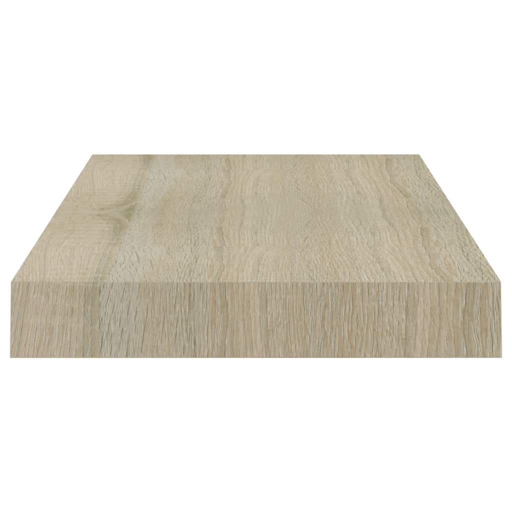 Flytende vegghyller 4 stk eik 40x23x3,8 cm MDF