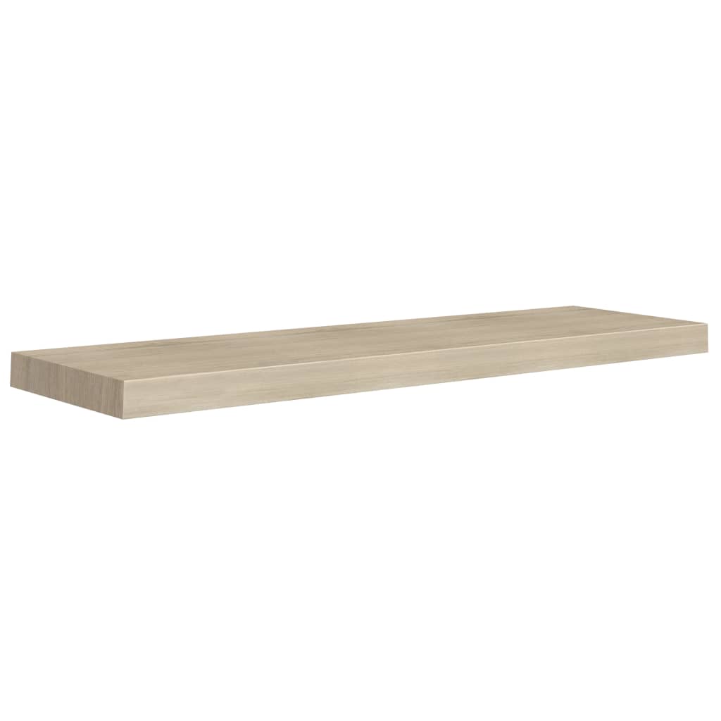 Flytende vegghyller 4 stk eik 90x23,5x3,8 cm MDF