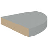 Flytende vegghylle grå 25x25x3,8 cm MDF