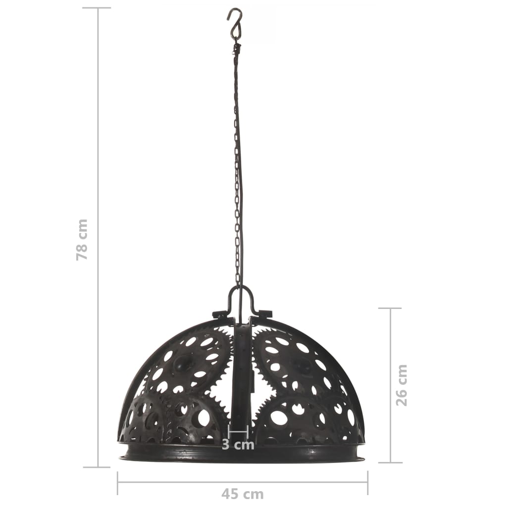 Industriell taklampe i kjedehjulsdesign 45 cm E27