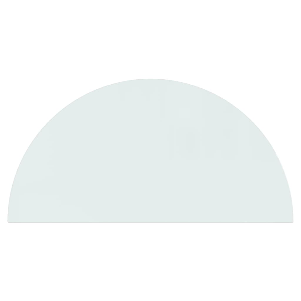 Peis glassplate halvrund 1200x600 mm