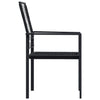 Hagestoler 2 stk PVC rotting svart