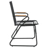 Hagestoler 2 stk svart 58x59x85,5 cm PVC rotting