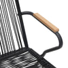 Hagestoler 2 stk svart 58x59x85,5 cm PVC rotting