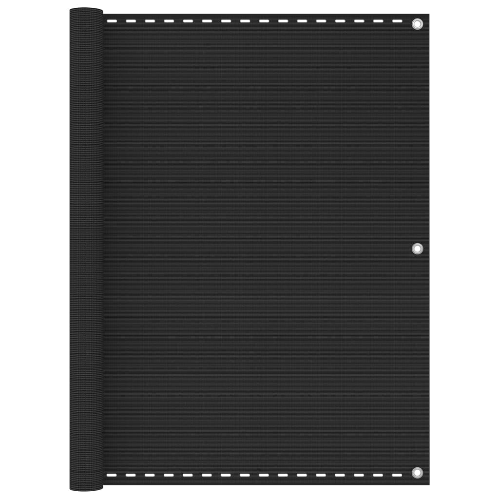 Balkongskjerm HDPE 120x500 cm antrasitt