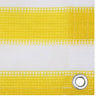 Balkongskjerm gul og hvit 120x500 cm HDPE