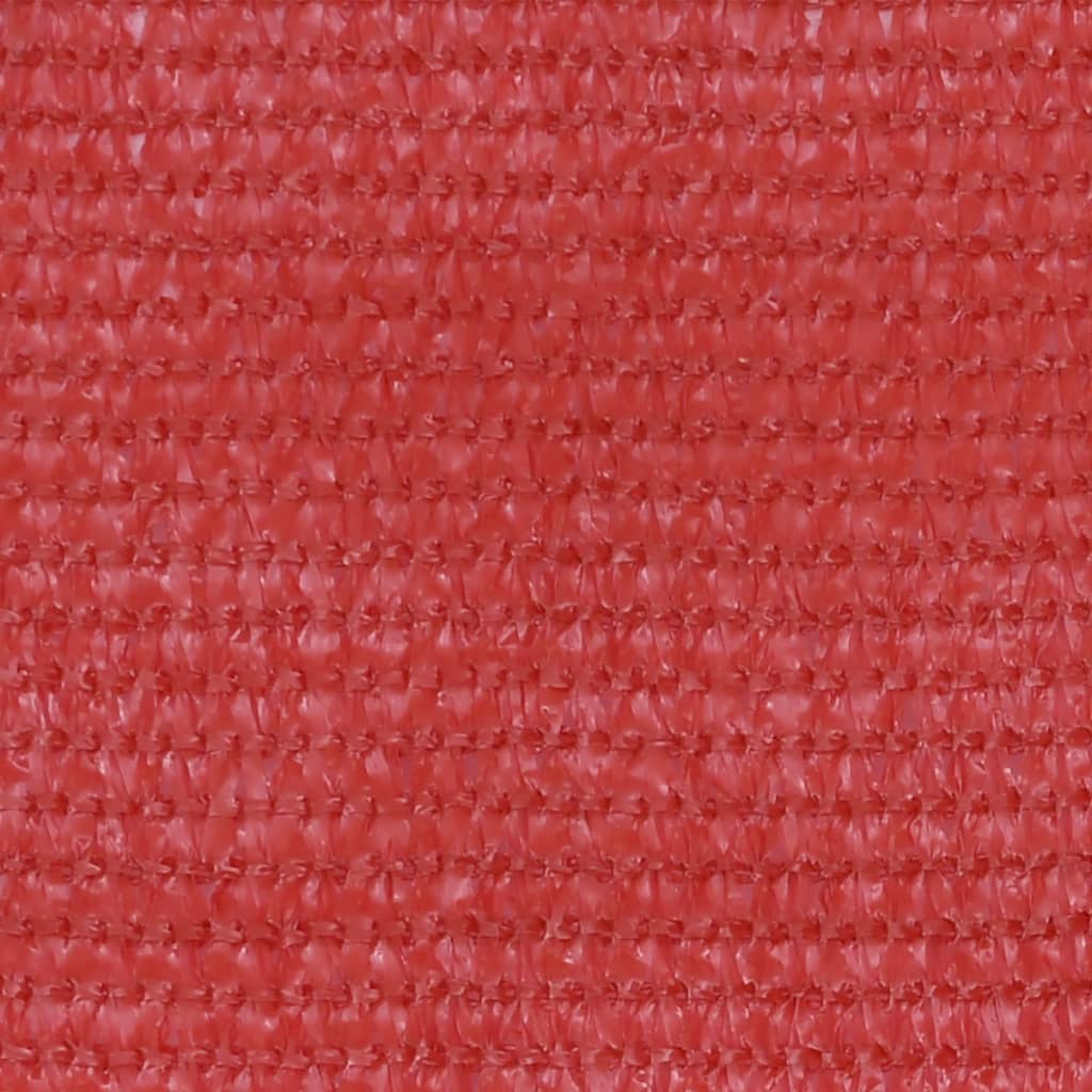 Balkongskjerm rød 75x500 cm HDPE