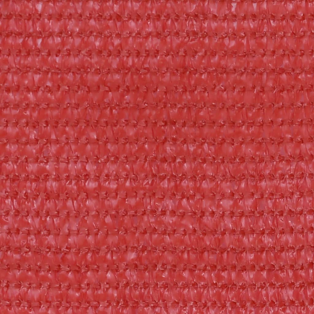 Balkongskjerm rød 90x500 cm HDPE
