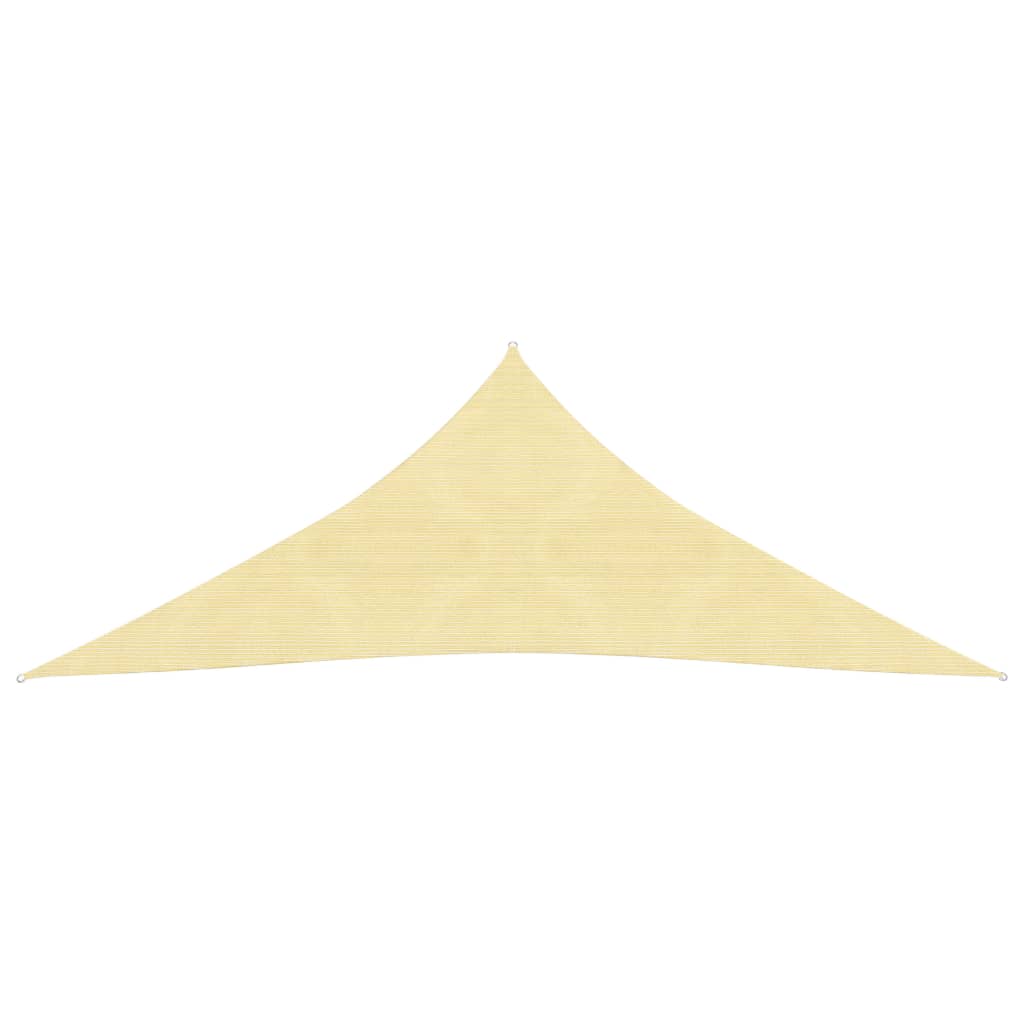 Solseil 160 g/m² beige 4x4x4 m HDPE