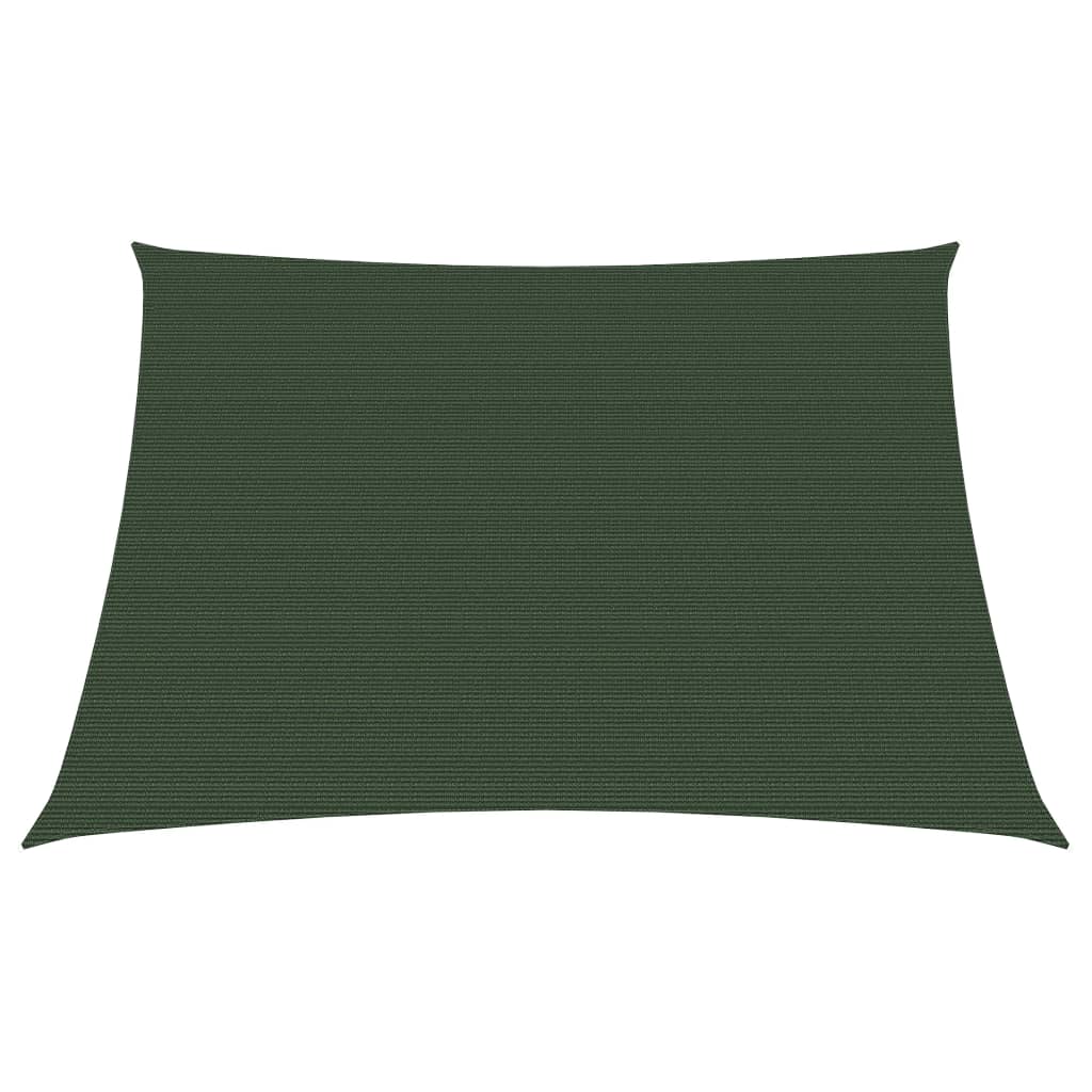 Solseil 160 g/m² mørkegrønn 3/4x2 m HDPE