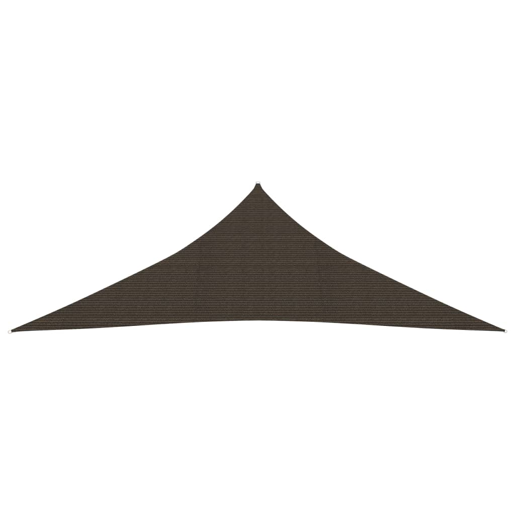 Solseil 160 g/m² brun 3,5x3,5x4,9 m HDPE