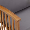 Hagebenk med puter 119 cm heltre akasie