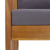 Hagebenk med puter 119 cm heltre akasie