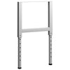 Justerbare arbeidsbenkerammer 2 stk metall 55x(69-95,5)cm grå