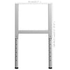 Justerbare arbeidsbenkerammer 2 stk metall 55x(69-95,5)cm grå