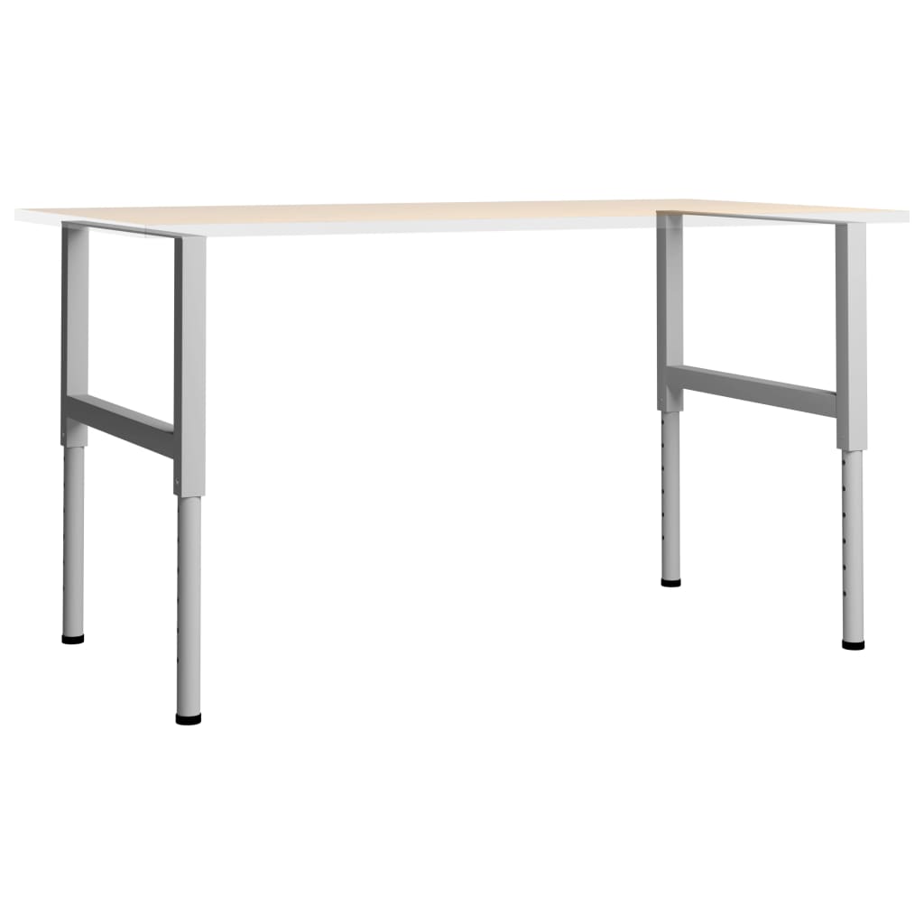Justerbare arbeidsbenkerammer 2 stk metall 85x(69-95,5)cm grå