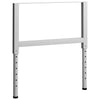 Justerbare arbeidsbenkerammer 2 stk metall 85x(69-95,5)cm grå