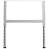 Justerbare arbeidsbenkerammer 2 stk metall 85x(69-95,5)cm grå